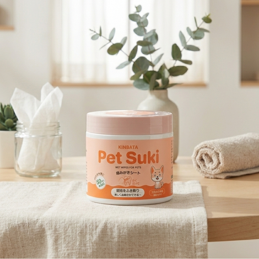 Kinbata x Pet Suki Dental Cleaning Finger Wipes