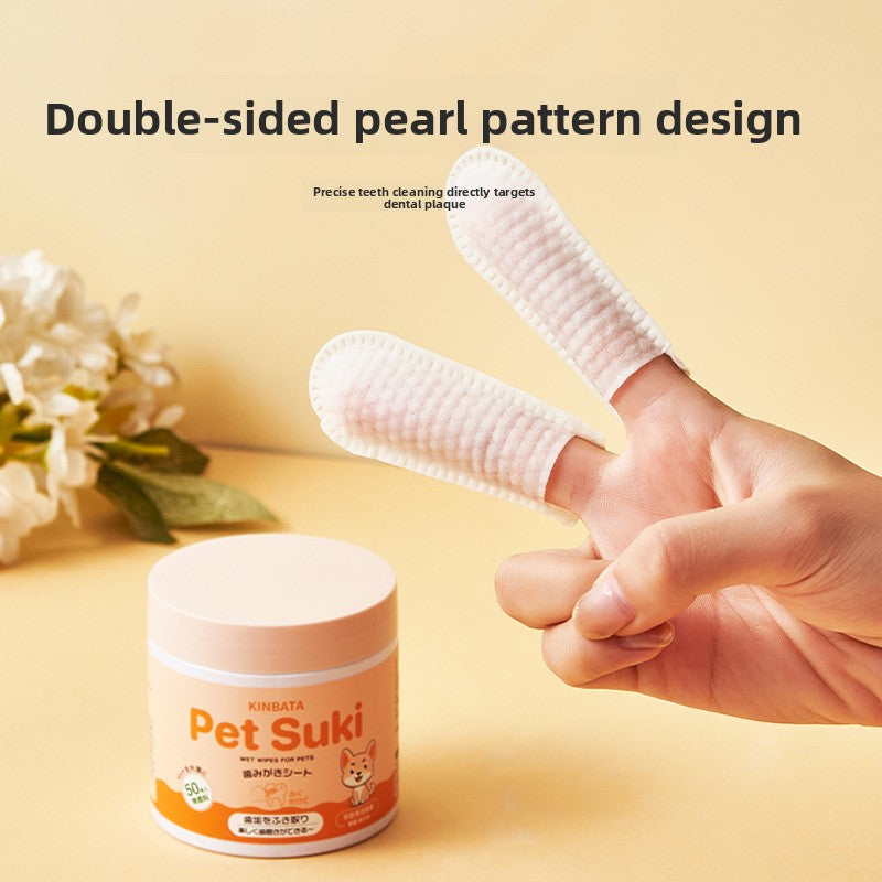 Kinbata x Pet Suki Dental Cleaning Finger Wipes
